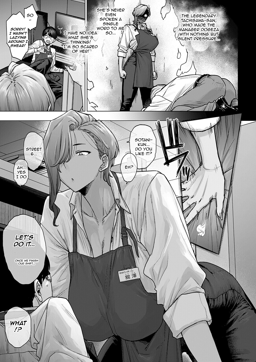 Hentai Manga Comic-My Huge Senpai at Work is Scary and Cute-Read-3